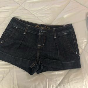 Dark blue jean shorts